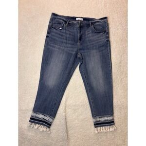Loft Women's Denim Jeans Pants Size 18 Dark Wash